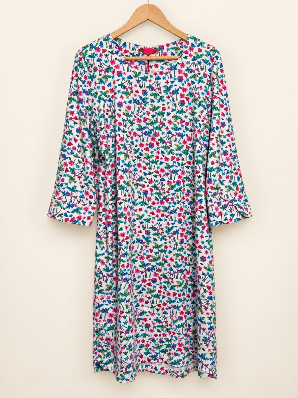 Ruth Rivers Charleston FloralDress with Multicolor Print XL